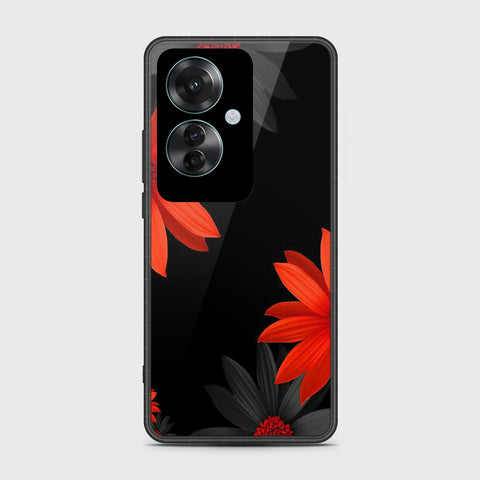 Oppo Reno 11F 5G Cover- Floral Series 2 - HQ Ultra Shine Premium Infinity Glass Soft Silicon Borders Case