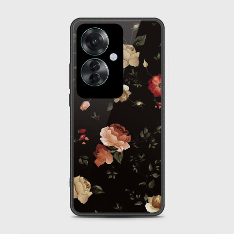 Oppo Reno 11F 5G Cover- Floral Series 2 - HQ Ultra Shine Premium Infinity Glass Soft Silicon Borders Case