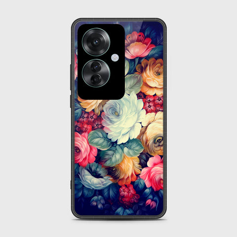 Oppo Reno 11F 5G Cover- Floral Series 2 - HQ Ultra Shine Premium Infinity Glass Soft Silicon Borders Case