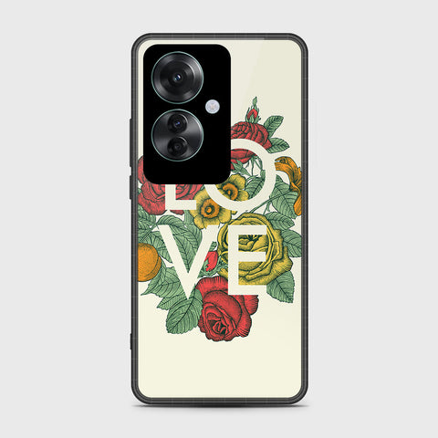 Oppo Reno 11F 5G Cover- Floral Series 2 - HQ Ultra Shine Premium Infinity Glass Soft Silicon Borders Case