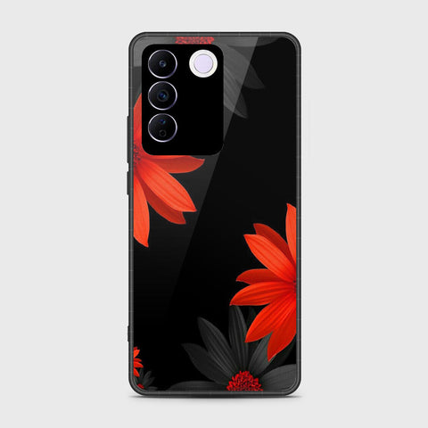 Vivo V27e Cover- Floral Series 2 - HQ Premium Shine Durable Shatterproof Case