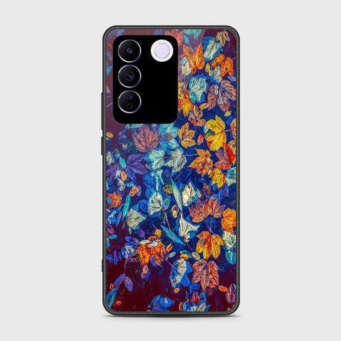 Vivo V27e Cover- Floral Series 2 - HQ Premium Shine Durable Shatterproof Case