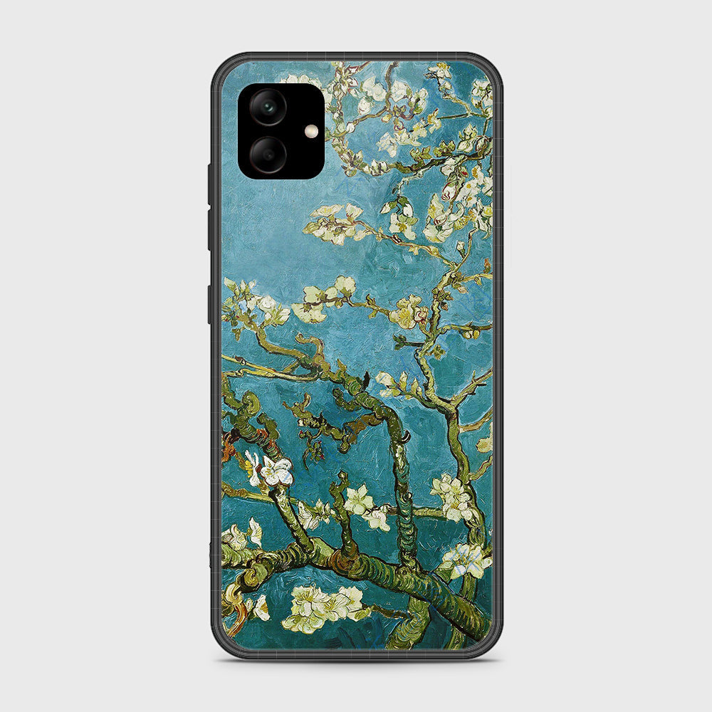 Samsung Galaxy A04 Cover- Floral Series 2 - D53 -HQ Ultra Shine Premium Infinity Glass Soft Silicon Borders Case ( Fast Delivery )