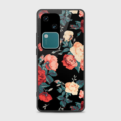 Vivo V30 Cover- Floral Series 2 - HQ Premium Shine Durable Shatterproof Case