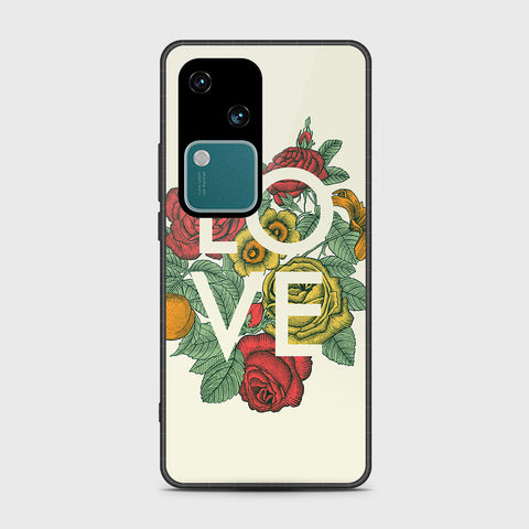 Vivo V30 Cover- Floral Series 2 - HQ Premium Shine Durable Shatterproof Case