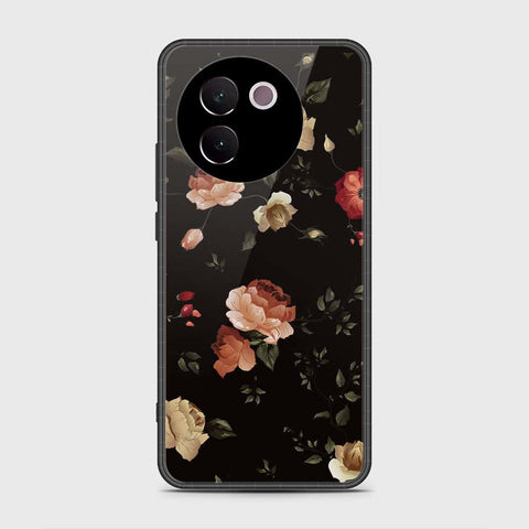 Vivo V30e Cover- Floral Series 2 - HQ Ultra Shine Premium Infinity Glass Soft Silicon Borders Case