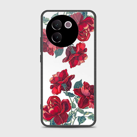 Vivo V30e Cover- Floral Series 2 - HQ Ultra Shine Premium Infinity Glass Soft Silicon Borders Case