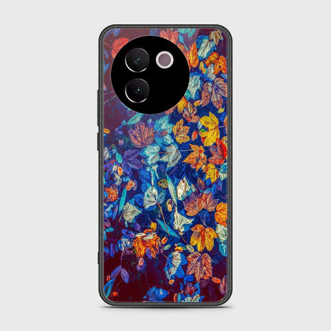 Vivo V30e Cover- Floral Series 2 - HQ Ultra Shine Premium Infinity Glass Soft Silicon Borders Case