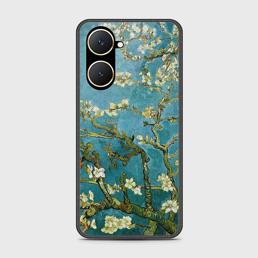 Vivo Y03 Cover- Floral Series 2 - HQ Ultra Shine Premium Infinity Glass Soft Silicon Borders Case