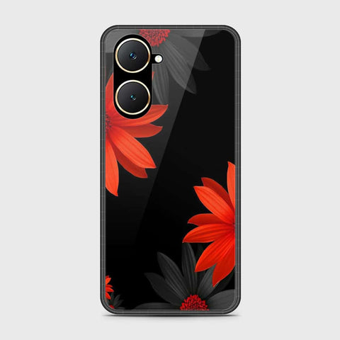 Vivo Y03t Cover- Floral Series 2 - HQ Ultra Shine Premium Infinity Glass Soft Silicon Borders Case