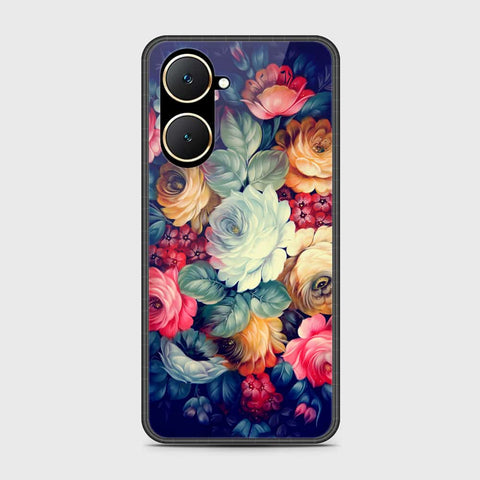 Vivo Y03t Cover- Floral Series 2 - HQ Ultra Shine Premium Infinity Glass Soft Silicon Borders Case