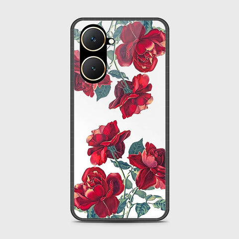 Vivo Y03 Cover- Floral Series 2 - HQ Ultra Shine Premium Infinity Glass Soft Silicon Borders Case