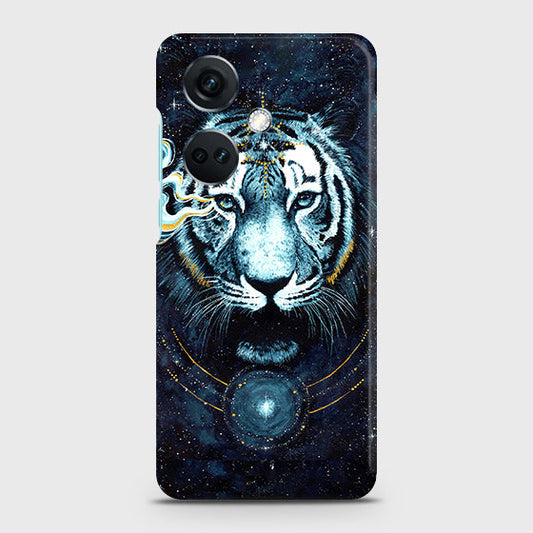 OnePlus Nord CE3 Cover - Vintage Galaxy Tiger Printed Hard Case with Life Time Colors Guarantee