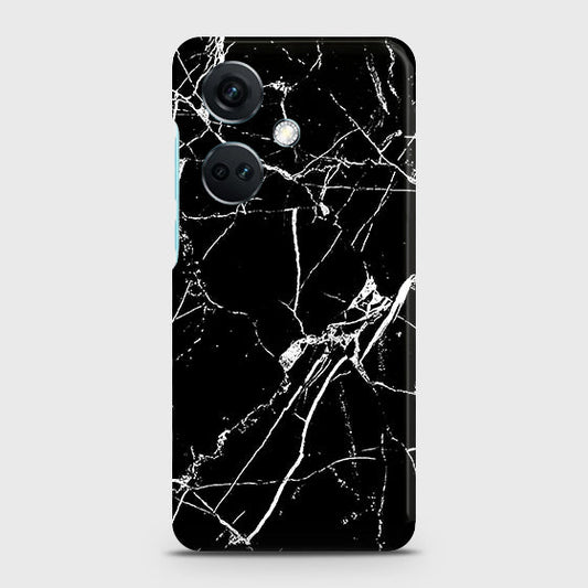 OnePlus Nord CE3 Cover - Black Modern Classic Marble Printed Hard Case with Life Time Colors Guarantee