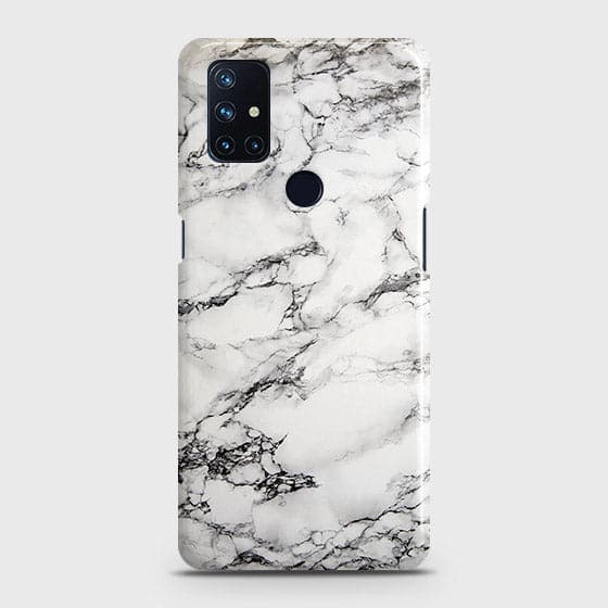 OnePlus Nord N10 5G Cover - Matte Finish - Trendy Mysterious White Marble Printed Hard Case with Life Time Colors Guarantee ( Fast Delivery )