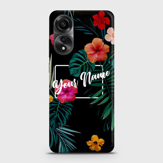 Oppo A58 4G  Cover - Floral Series - Matte Finish - Snap On Hard Case with LifeTime Colors Guarantee