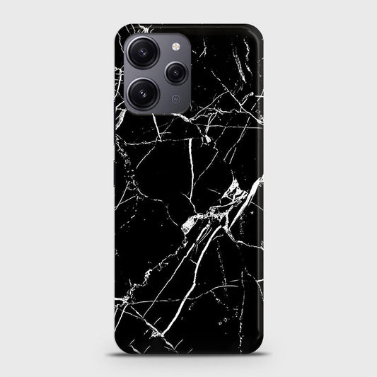 Xiaomi Redmi 12 Cover - Black Modern Classic Marble Printed Hard Case with Life Time Colors Guarantee (Fast Delivery)