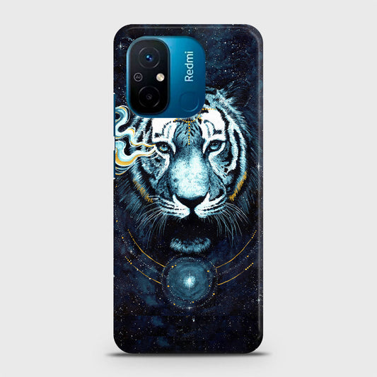 Xiaomi Poco C55 Cover - Vintage Galaxy Tiger Printed Hard Case with Life Time Colors Guarantee