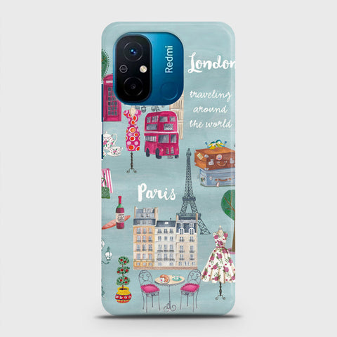 Xiaomi Redmi 12C Cover - London, Paris, New York ModernPrinted Hard Case with Life Time Colors Guarantee