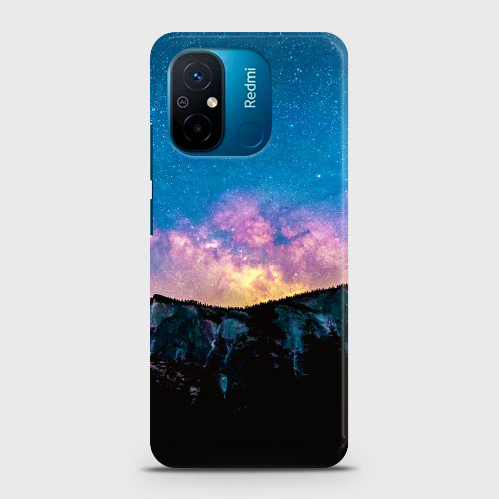 Xiaomi Redmi 12C Cover - Embrace Dark Galaxy  Trendy Printed Hard Case with Life Time Colors Guarantee