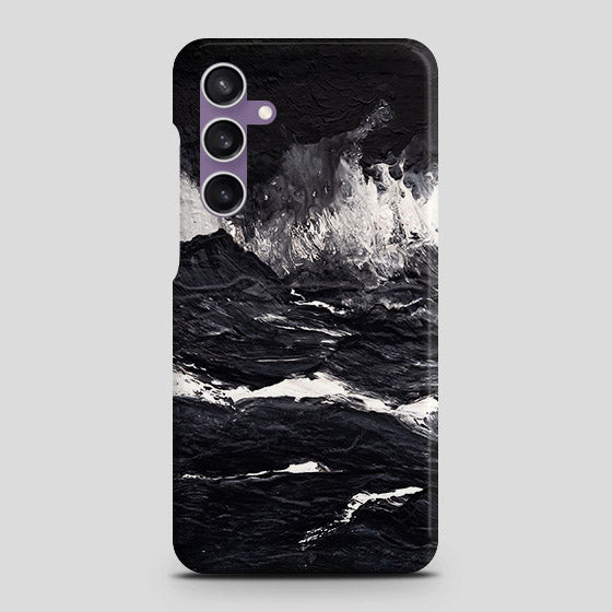 Samsung Galaxy A05s Cover - Black Ocean Marble Trendy Printed Hard Case with Life Time Colors Guarantee