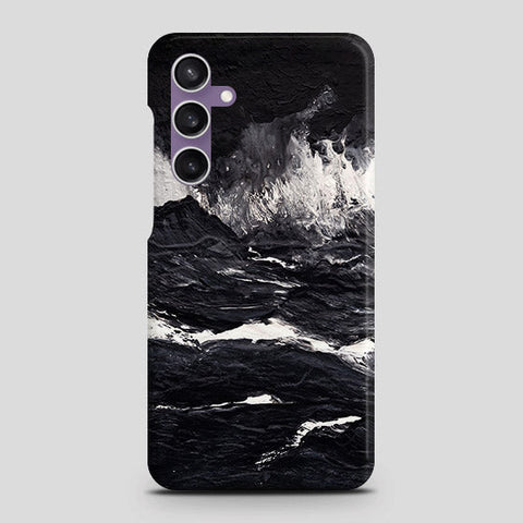 Samsung Galaxy A05s Cover - Black Ocean Marble Trendy Printed Hard Case with Life Time Colors Guarantee