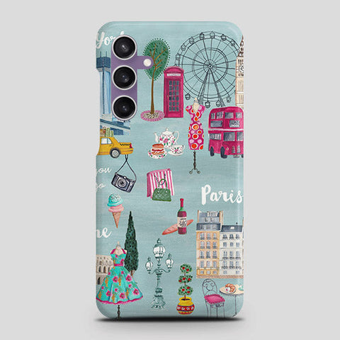 Samsung Galaxy A05s Cover - London, Paris, New York ModernPrinted Hard Case with Life Time Colors Guarantee