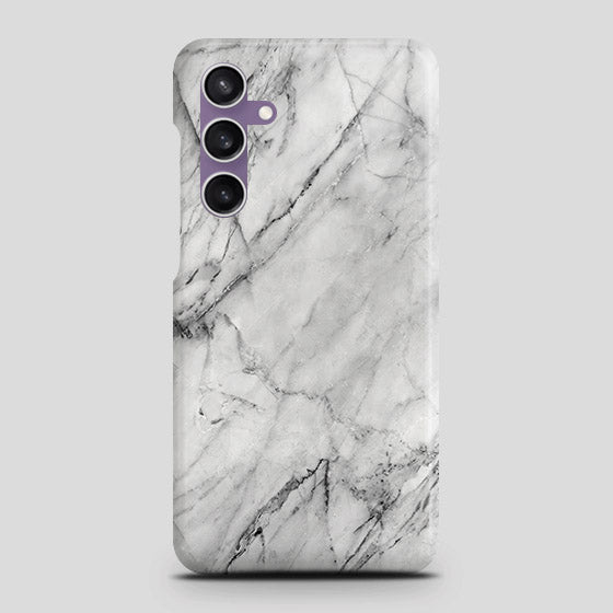 Samsung Galaxy A05s Cover - Trendy White Marble Printed Hard Case with Life Time Colors Guarantee