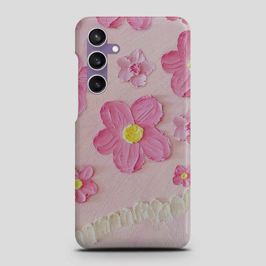 Samsung Galaxy A05 Cover - Floral Series - Design 2 - Pink - Matte Finish - Snap On Hard Case with LifeTime Colors Guarantee