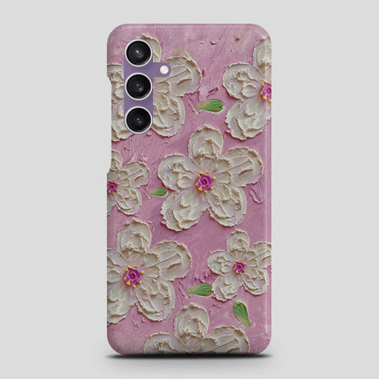 Samsung Galaxy A05 Cover - Floral Series - Design 5 - Pink & White - Matte Finish - Snap On Hard Case with LifeTime Colors Guarantee