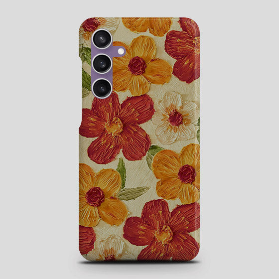 Samsung Galaxy A05 Cover - Floral Series - Design 6 - Red & Orange - Matte Finish - Snap On Hard Case with LifeTime Colors Guarantee