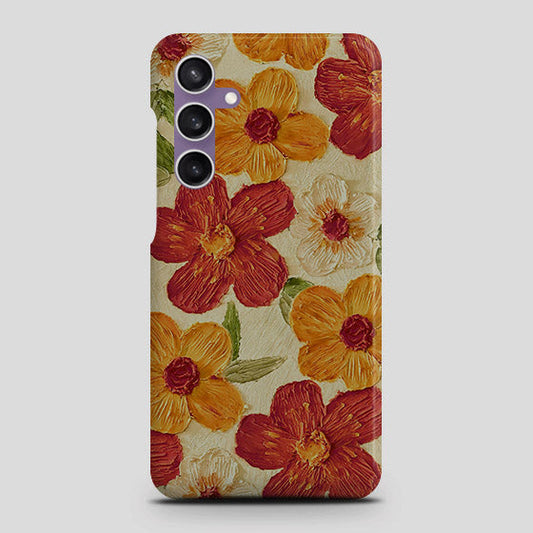 Samsung Galaxy A05 Cover - Floral Series - Design 6 - Red & Orange - Matte Finish - Snap On Hard Case with LifeTime Colors Guarantee