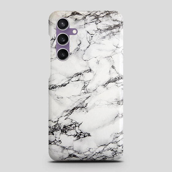 Samsung Galaxy A05s Cover - Trendy White Floor Marble Printed Hard Case with Life Time Colors Guarantee