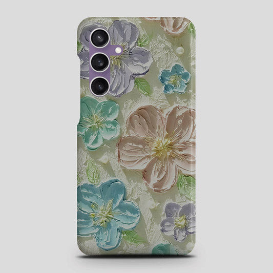 Samsung Galaxy A05 Cover - Floral Series - Design 14 - Blue & Purple - Matte Finish - Snap On Hard Case with LifeTime Colors Guarantee