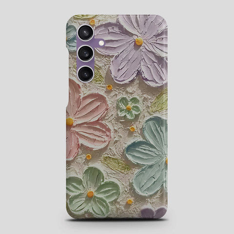 Samsung Galaxy A05 Cover - Floral Series - Design 15 - Blue & Green - Matte Finish - Snap On Hard Case with LifeTime Colors Guarantee