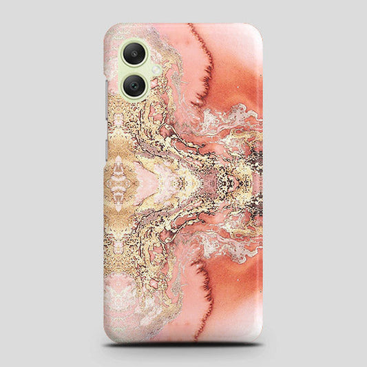 Samsung Galaxy A05 Cover - Trendy Chic Rose Gold Marble Printed Hard Case with Life Time Colors Guarantee