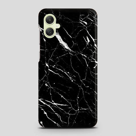 Samsung Galaxy A05 Cover - Trendy Black Marble Printed Hard Case with Life Time Colors Guarantee