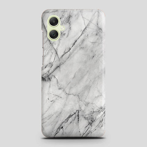 Samsung Galaxy A05 Cover - Trendy White Marble Printed Hard Case with Life Time Colors Guarantee