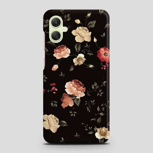 Samsung Galaxy A05 Cover - Dark Rose Vintage Flowers Printed Hard Case with Life Time Colors Guarantee