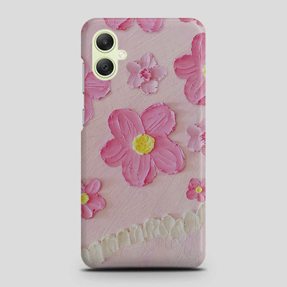 Samsung Galaxy A05s Cover - Floral Series - Design 2 - Pink - Matte Finish - Snap On Hard Case with LifeTime Colors Guarantee