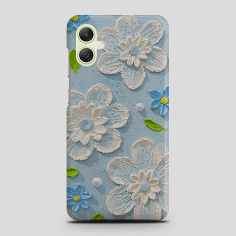 Samsung Galaxy A05s Cover - Floral Series - Design 3 - Sky Blue - Matte Finish - Snap On Hard Case with LifeTime Colors Guarantee