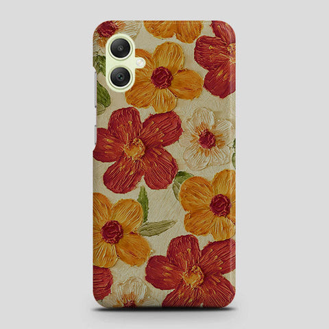 Samsung Galaxy A05s Cover - Floral Series - Design 6 - Red & Orange - Matte Finish - Snap On Hard Case with LifeTime Colors Guarantee