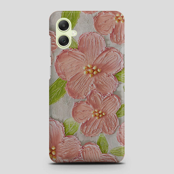 Samsung Galaxy A05s Cover - Floral Series - Design 9 - Pink & Green - Matte Finish - Snap On Hard Case with LifeTime Colors Guarantee