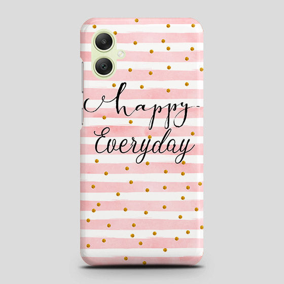 Samsung Galaxy A05 Cover - Trendy Happy Everyday Printed Hard Case with Life Time Colors Guarantee