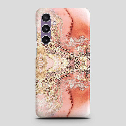 Samsung Galaxy A15 5G Cover - Trendy Chic Rose Gold Marble Printed Hard Case with Life Time Colors Guarantee