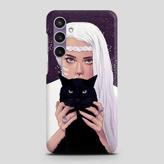 Samsung Galaxy A15 5G Cover - Trendy Wild Black Cat Printed Hard Case with Life Time Colors Guarantee