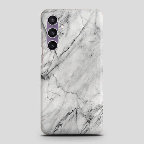 Samsung Galaxy A15 5G Cover - Trendy White Marble Printed Hard Case with Life Time Colors Guarantee