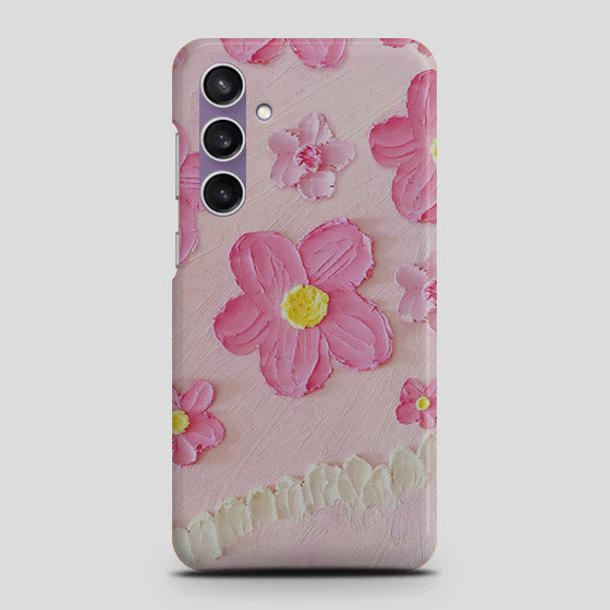 Samsung Galaxy A15 5G Cover - Floral Series - Design 2 - Pink - Matte Finish - Snap On Hard Case with LifeTime Colors Guarantee