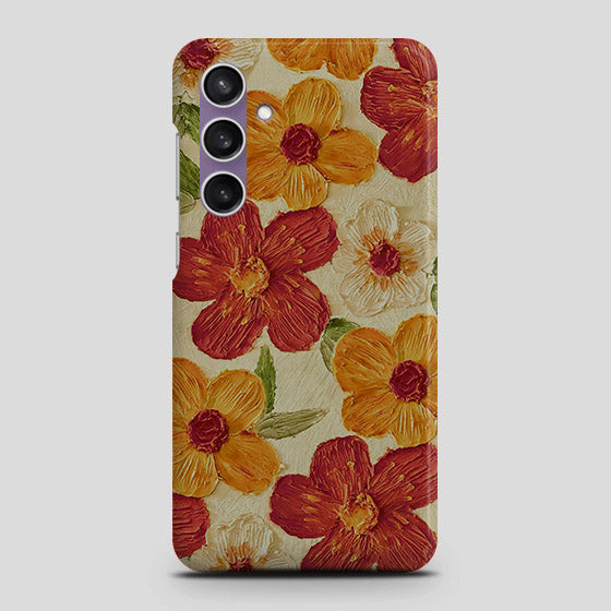 Samsung Galaxy A15 5G Cover - Floral Series - Design 6 - Red & Orange - Matte Finish - Snap On Hard Case with LifeTime Colors Guarantee