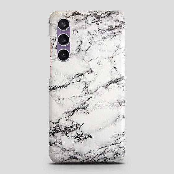 Samsung Galaxy A15 5G Cover - Trendy White Floor Marble Printed Hard Case with Life Time Colors Guarantee